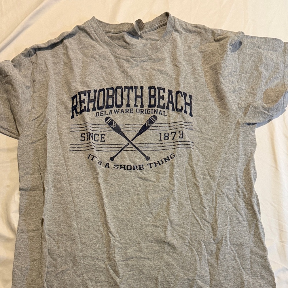 Gray Rehoboth Beach Graphic T-Shirt
